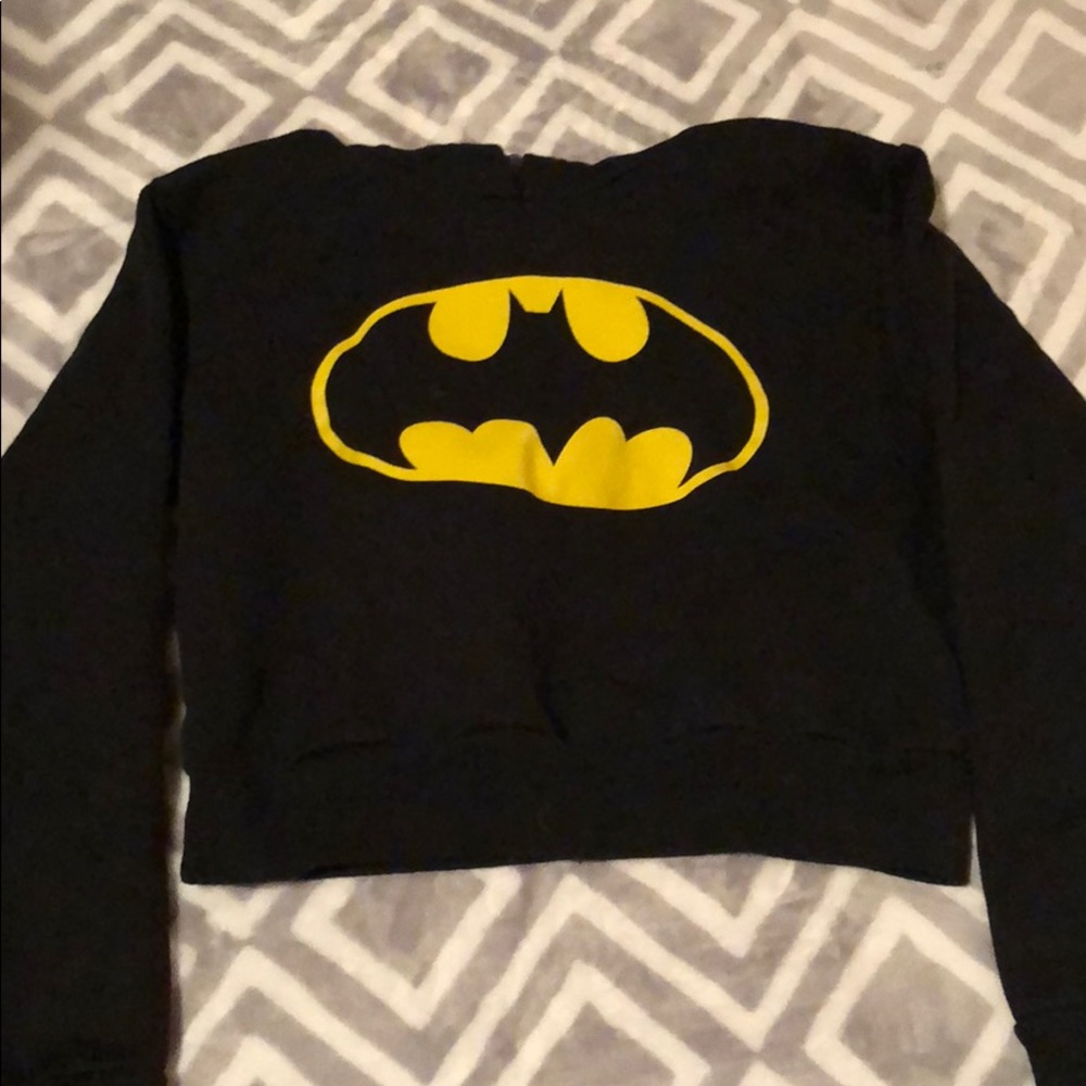 Cropped Batman hoodie